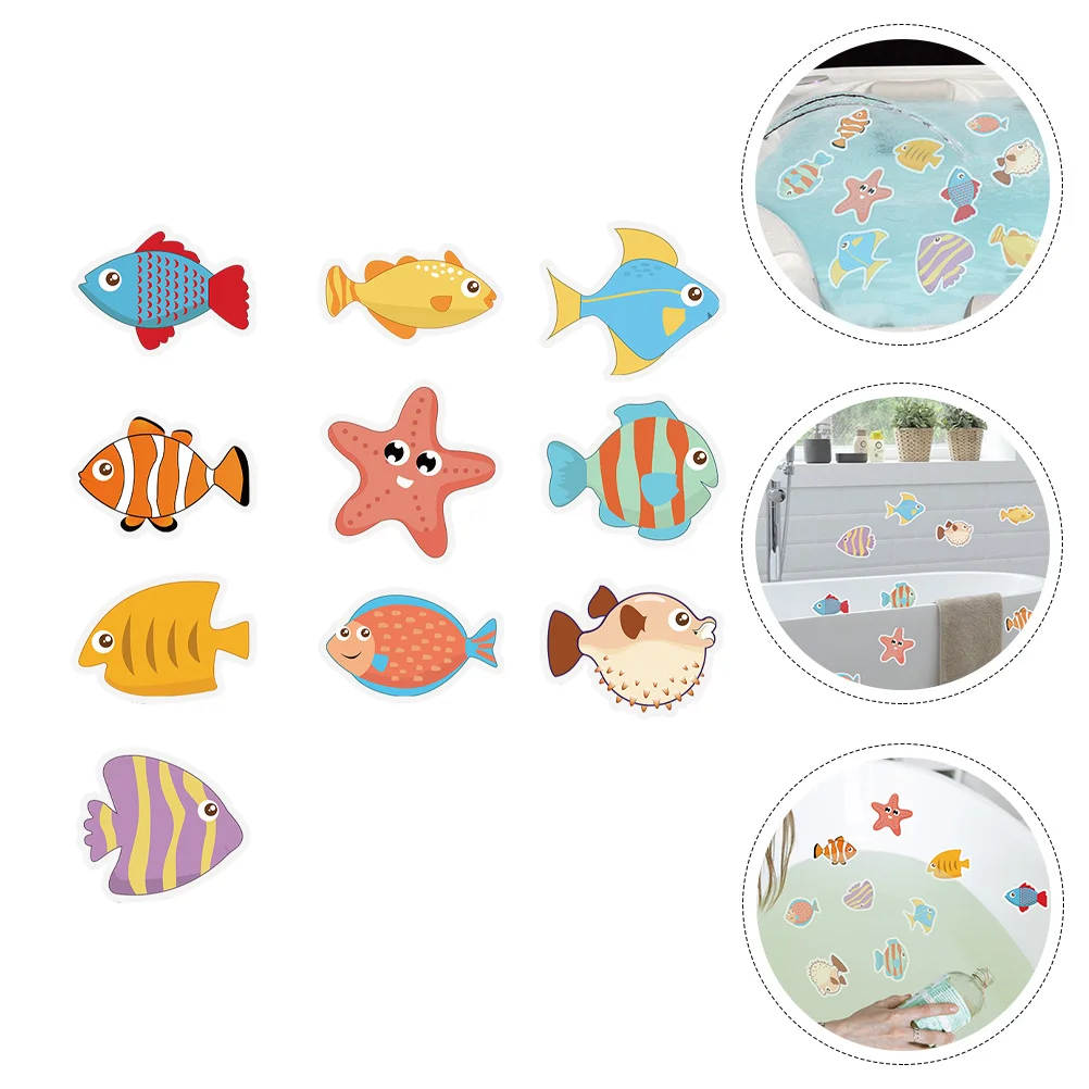 

Bathroom Squeegee for Shower Bathtub Stickers Plumbing Tape Cartoon Decals Child Toys