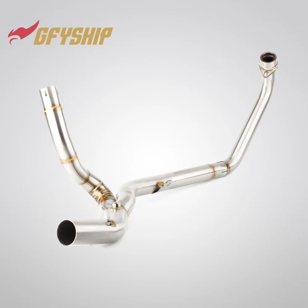 Motorcycle Exhaust Muffler Middle Link Pipe Slip-on For Suzuki DL650 V Strom 2017 2018 2019 2020 2021 2022 2023 2024