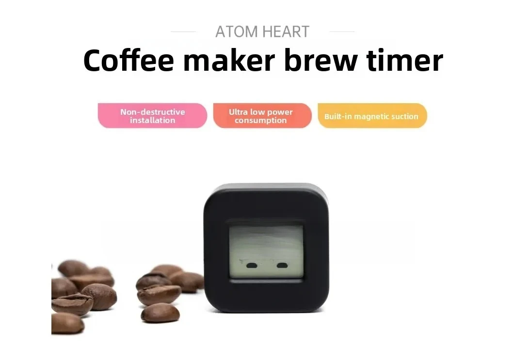 Coffee machine timer, non-destructive installation, magnetic field sensing