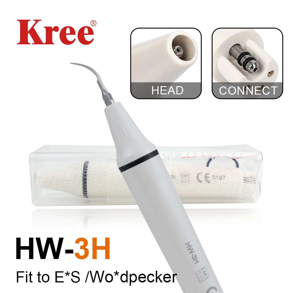 

W*odpecker Dental Ultrasonic Piezo without Light Scaler Handpiece HW-3H Detachable Fit For E*S Dentistry Torque Wrench