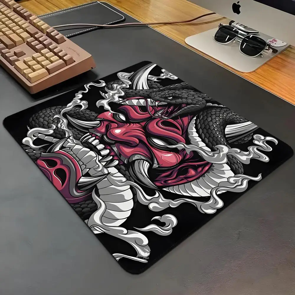 ghost warrior Gaming Mouse Pad XS Small Mousepad For PC Gamer Desktop Fantasy demon mask Decoration Office Mouse Mat Deskmat Rug