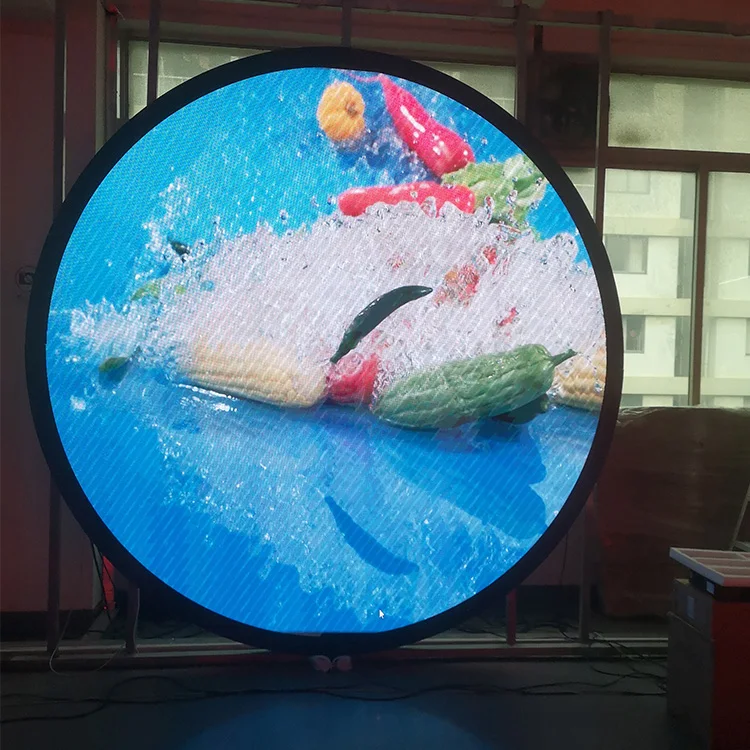 شاشة LED دائرية الشكل داخلية عالية الجودة بقطر 3 أمتار