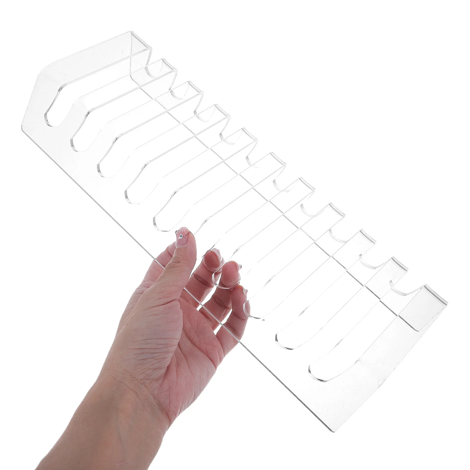 Clear Acrylic Phone Holder Stand For Desk Tablet Storage Display Organizer Mobile Device Rack Classroom Charging Station