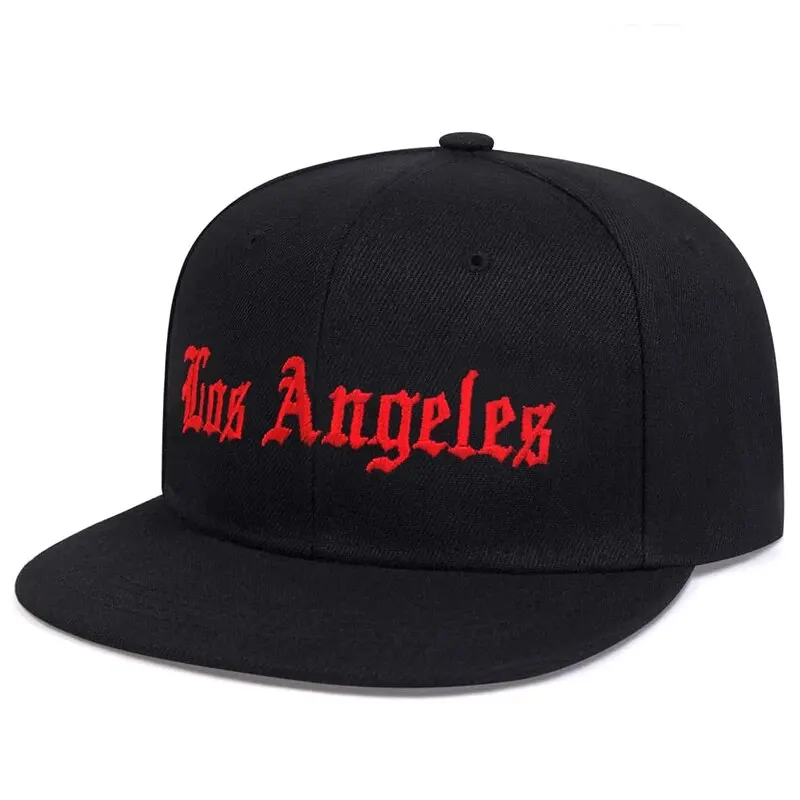 Los Angeles Cap Hip Hop Basketball Cap Cotton Snapback Hat for Men Women Adult Outdoor Casual Adjustable Baseball Cap Gorras