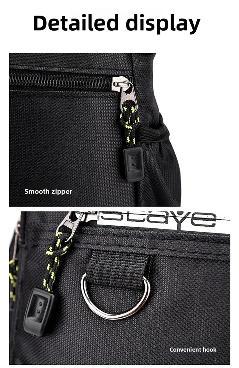 Herren-Umhängetasche, Crossbody-Schultertasche, kleine Sling-Tasche für Arbeit und Business, wasserdichte Oxford-Tasche, Umhängetasche 2026 – Detail 10