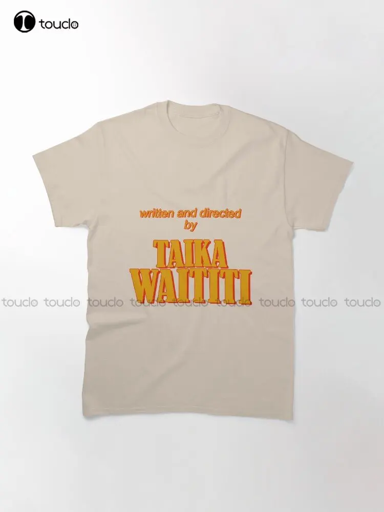 Written And Directed By Taika Waititi Classic T-Shirt Custom Aldult Teen Unisex Digital Printing Tee Shirts Custom Gift Xs-5Xl