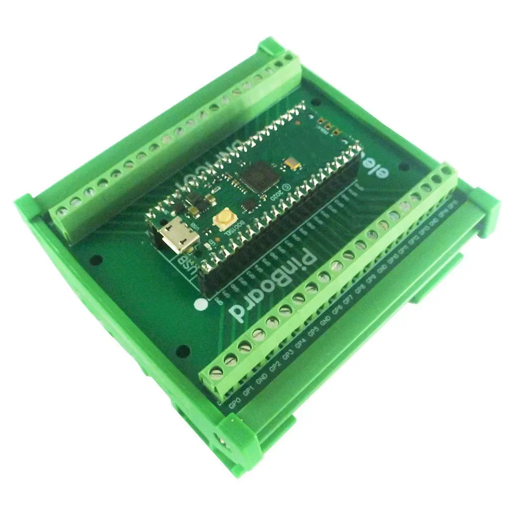 

DNPIC01 3.95MM GPIO PinBoard Screw Terminal Block Adapter Baord DIN Rail Mount for Raspberry Pi Pico RasPi RPI PLC Module