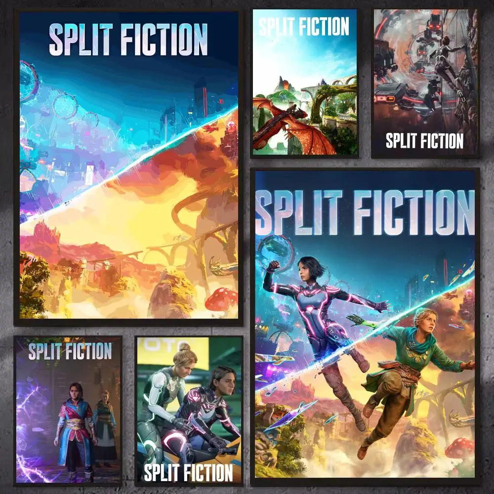 Game S-Split Fiction fantasy adventure Poster Modern Aesthetic Cool Premium Decor for Bedrooms and Gaming Rooms