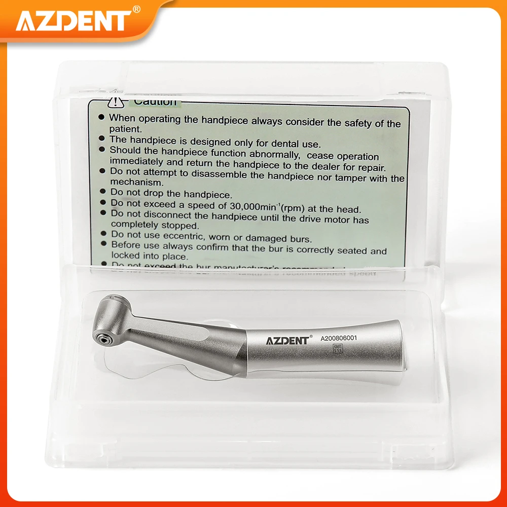 Dental 1:1 Contra Angle AZDENT Low Speed Handpiece fit FG 1.6mm Bur Push Button External Spray Dentistry Tool Instrument