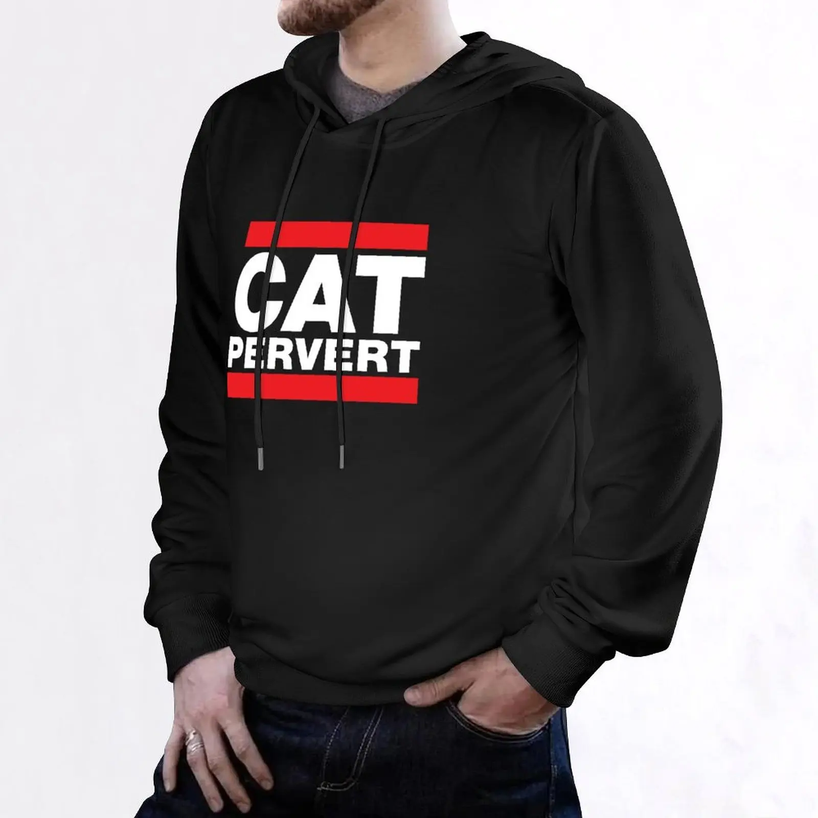 CAT PERVERT هوديي النمط الياباني ملابس الرجال ارتداء الخريف منتجات جديدة هوديي