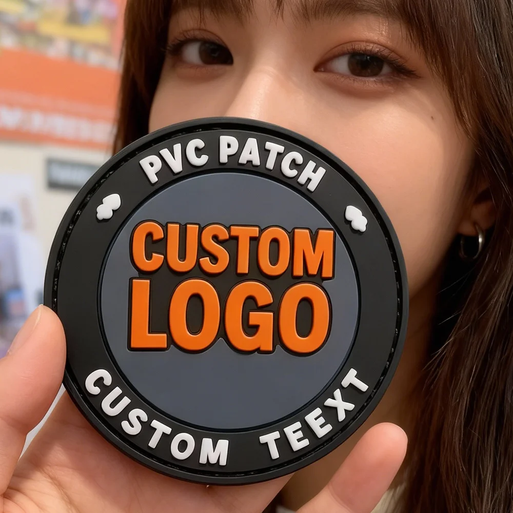 Custom Personalized Soft PVC 3D Rubber Patch Colorful No Minimum Logo Patch for Clothing Customization