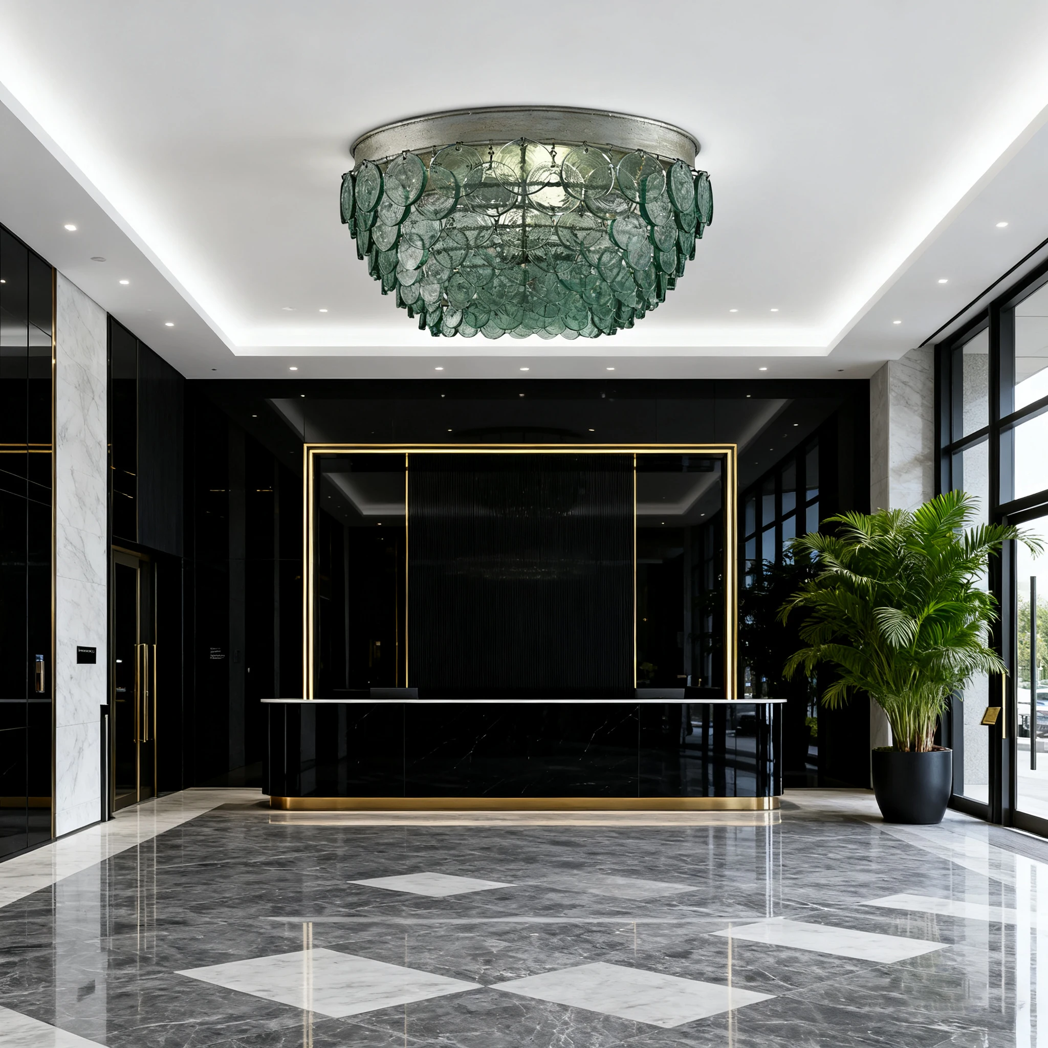 

REVEN Modern Nordic Dimmable Ceiling Light Chandelier Murano Glass Metal Luster Adjustable 3 Color Change for Living Dining Room