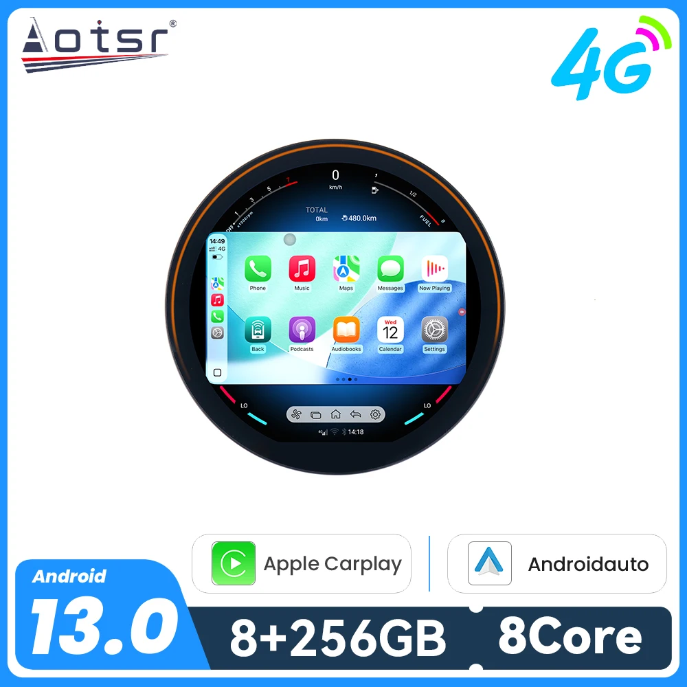 For New Mini F60 2017-2023 11.8 Inch In-Dash Multimedia Touchscreen Car Radio GPS Navigation Carplay Android Auto Plug & Play