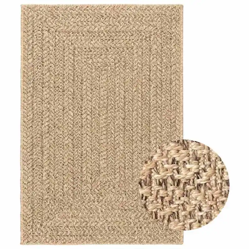 Tapis Zizur 140x200 cm en jute intérieur et extérieur