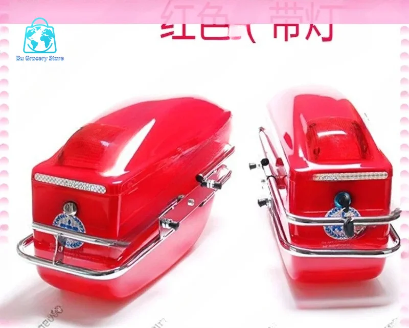 Motorcycle Side Box, 24L Universal Tail Bag with Luggage Tank Tool Storage