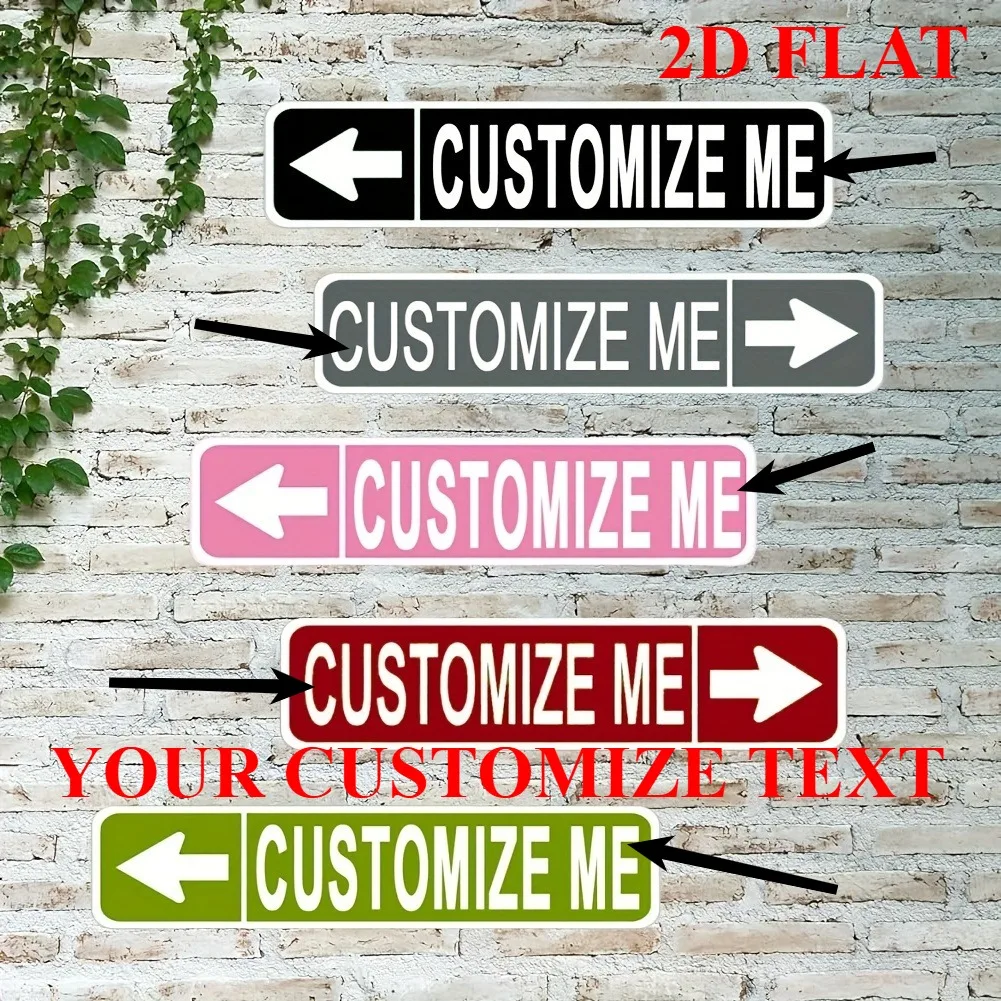 1pc 2D Flat Personalized Arrow Plaque Decorative Use Solely, Vintage Funny Home Bar Bedroom 16x4In/40x10cm Wall Sign