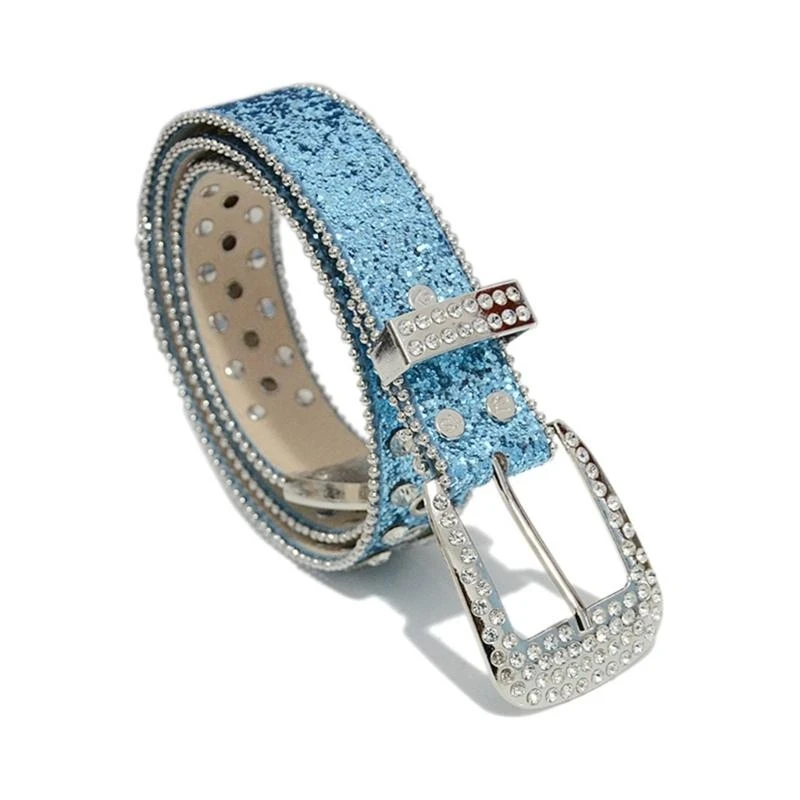 

Вестерн -стиль ковбойский ковбой Bling Afinestone Buckle Bustle Full Sequits ремень для взрослых для взрослых