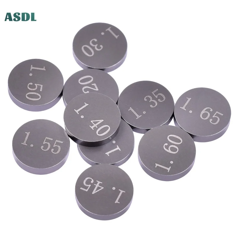 8pc 9.48mm For Suzuki Yamaha Kawasaki Honda Polaris Arctic Cat Engine Part Adjustable Valve Shim Pad 1.2-4.0 & 1.225-3.475 2.85