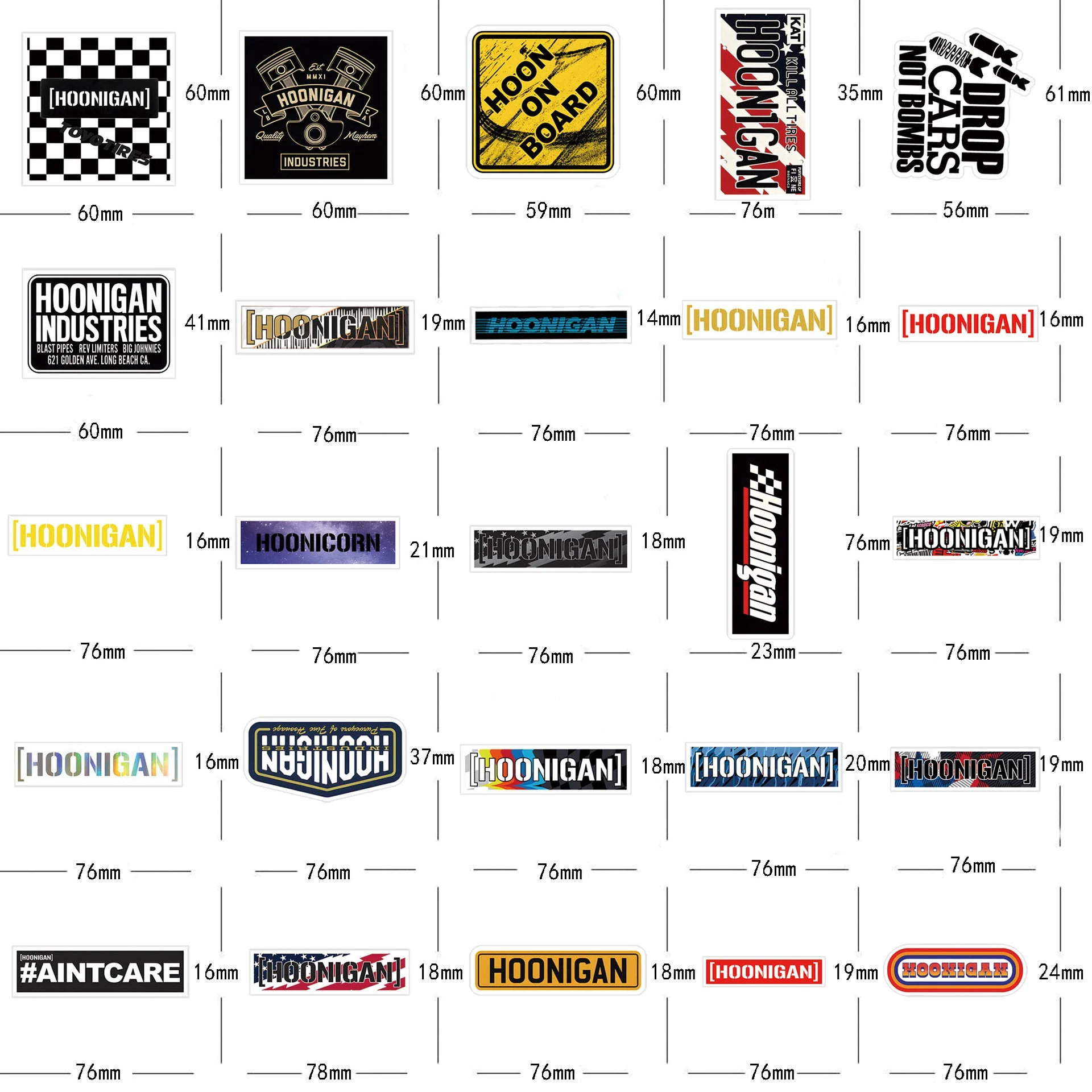 10/52Pcs JDM Racing Car Stickers Modified Car Graffiti Sticker for DIY Laptop Skateboard Motorcycle Bicycle Decals