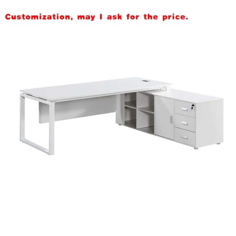 

custom.Light Luxury Modern Large Office Desk Executives Managers CEOs Durable Wooden Panel Design Home Office Building Furni