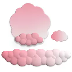 Cloud Gradient Gaming Keyboard Pad Wrist Pad Cloud Wrist Pad Mouse Pad Ergonomic Laika Foam Memory Non-Slip Support Office