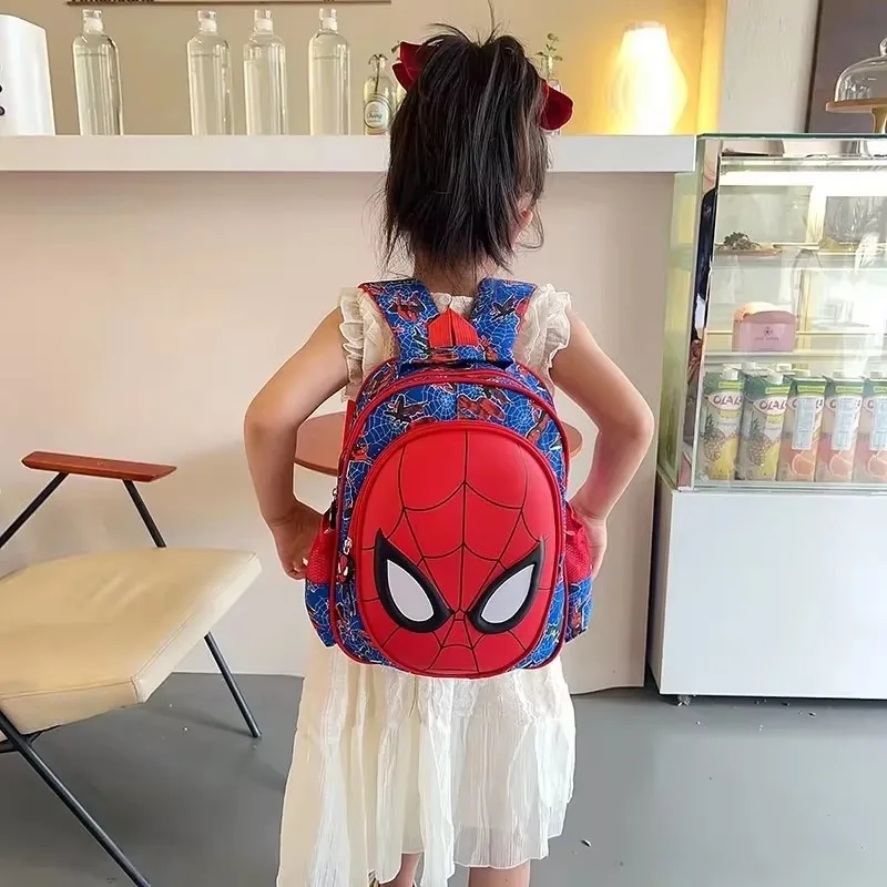 Marvel Comics Spider-Man Backpack Cute Cool Bag Kindergarten Bag Large Capacity Portable Cartoon Fashion Children\'s Bag Boy Gift