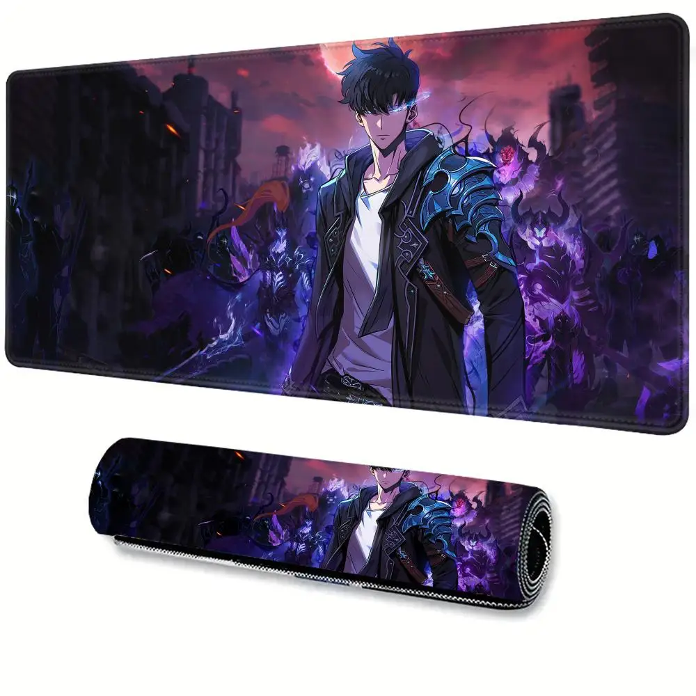 Anime Solo Leveling Mousepad HD Printing Computer Gamers Locking Edge Non-slip Mouse Pad XXL100x50cm Keyboard PC Desk Pad