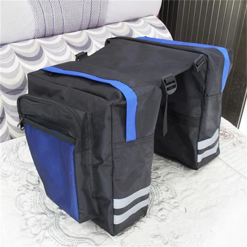Cycling Double Side Rear Rack Bike 2 In 1 Camo Trunk Bag Mountain Road Bicycle Tail Seat Pannier Pack Luggage Carrier Bike Bag image 6