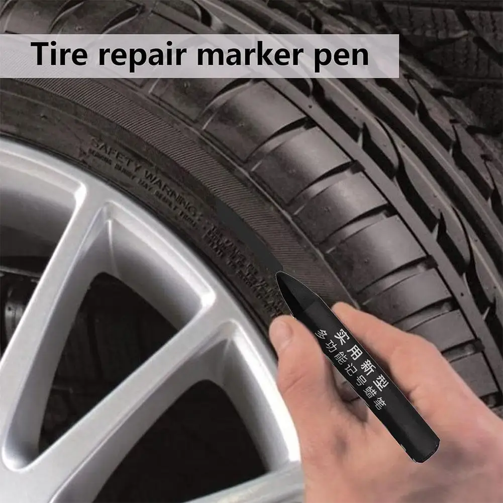 1PCS Crayon Marker For Tire Waterproof Oil Resistant Crayon Marker Portable Marking Crayons For Mark Tire Damage Crayon