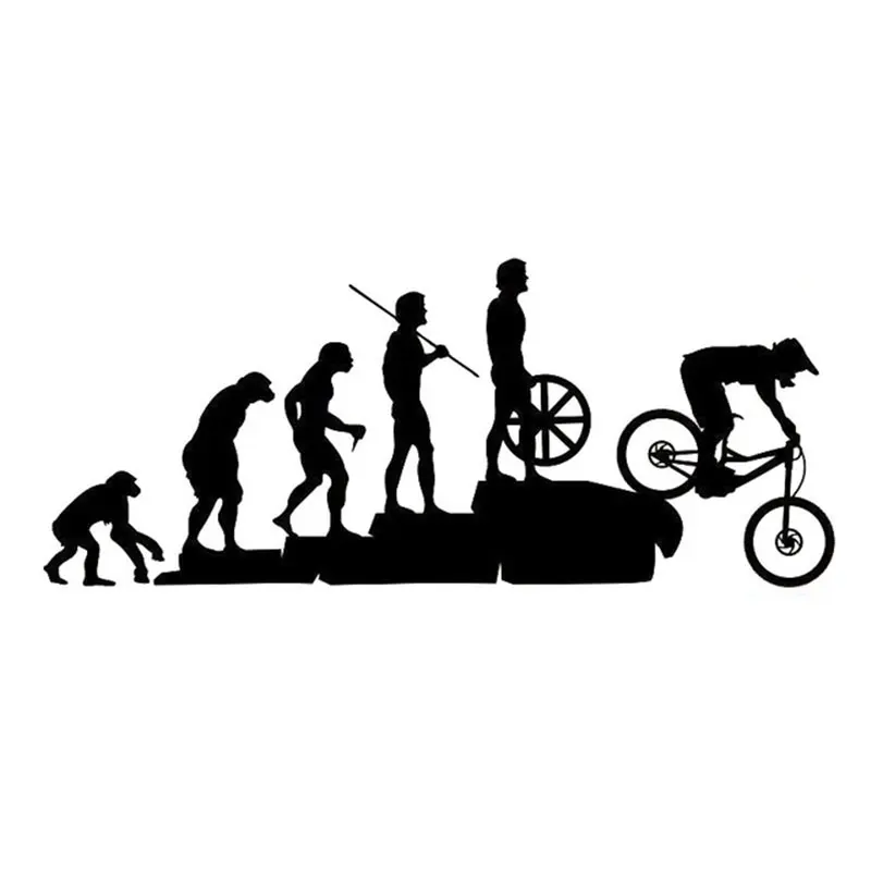 jpctCar stickers: human evolution. Car and motorcycle accessories. External accessories. very interesting. Polyethylene Decal