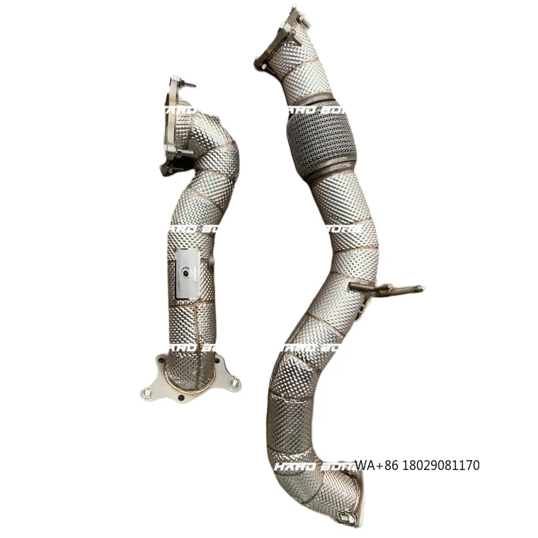 

High Performance Stainless Steel Exhaust Downpipe With Heat Shield for X Fk8 Type R Exhaust Pipe