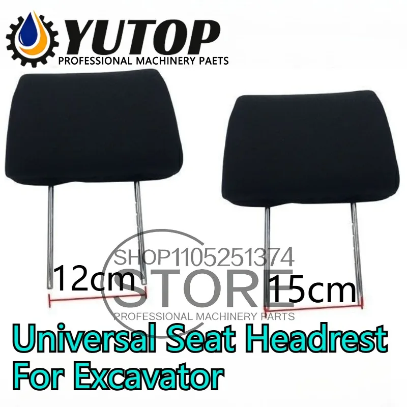 Reposacabezas de asiento Universal para excavadora, almohada de asiento para Komatsu Kobelco Sumitomo Liugong SDLG SANY Hitachi XCMG Kato