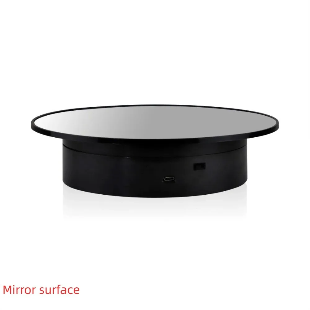 

2 in 1 Rotating Turntable Motorized 360° Rotation Electric Display Stand with Mirror Jewelry Holder Jewelry Display Platform