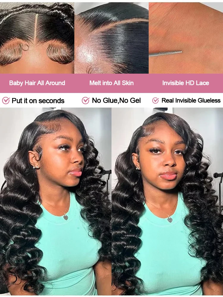 40 بوصة فضفاض موجة عميقة 13x6 HD الدانتيل الباروكة الأمامية شعر الإنسان البرازيلي 13x4 عميق مجعد الدانتيل الجبهة الباروكات للنساء قبل قطعها 250%