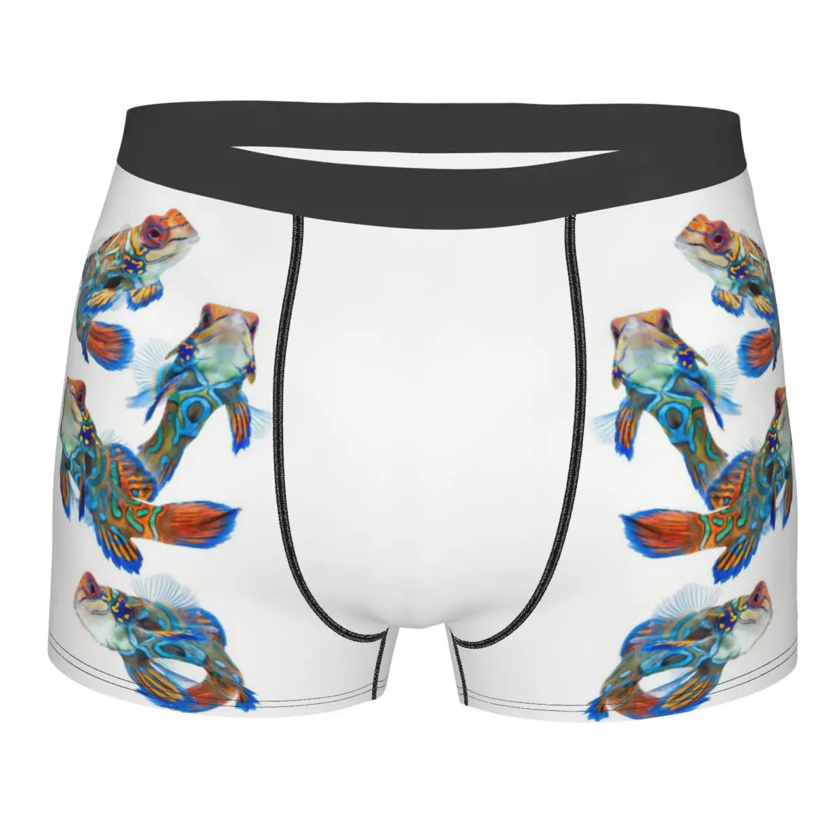 Various Colorful Tropical Fish Men's Boxer Briefs,Highly Breathable Underwear,High Quality 3D Print Shorts Birthday Gifts