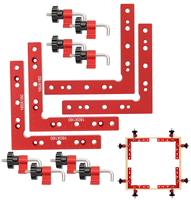 2Pc 90 Degrees L-Shaped Auxiliary Fixture Splicing Board Positioning Panel Fixed Clip Carpenter's Square Ruler Woodworking Tool