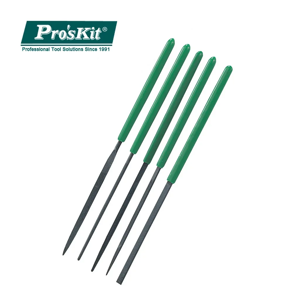 Pro'skit 8PK-605A taşınabilir 5 adet iğne seti seti hassas törpü grubu lüks Metal cam taş takı ahşap oyma el sanatları