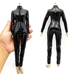ZYTOYS ZY15-2 1/6 Scale Female Black Leather Bodysuit Jumpsuit Soldier Colthes Model Fit 12'' Soldier Action Figure Body Dolls