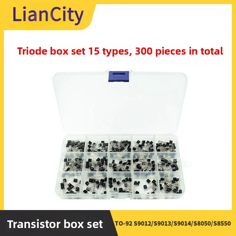 

15Species300PCS Transistor Box Set TO-92 S9012/S9013/S9014/S8050/S8550