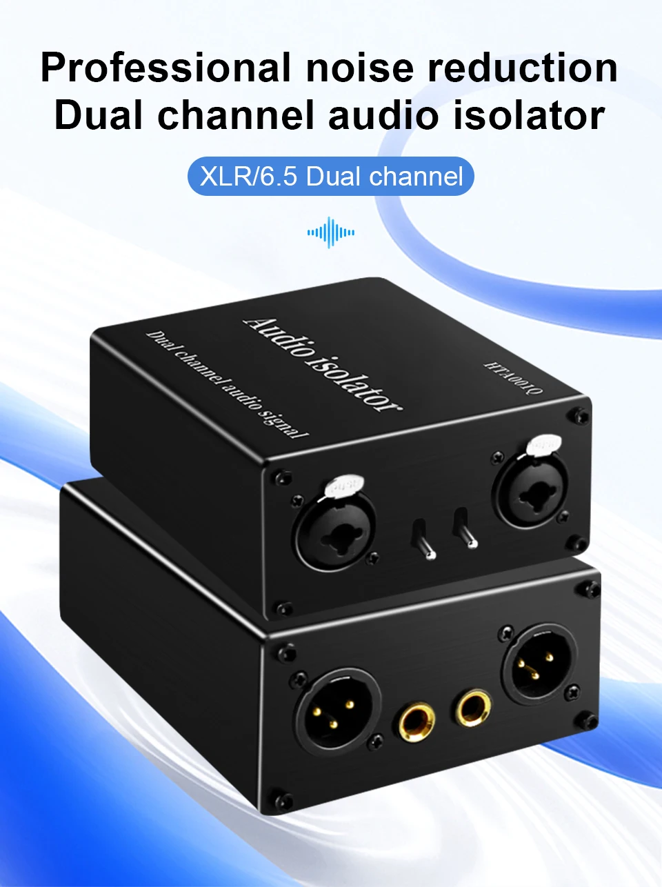 XLR Audio-Isolator Stromstörungsunterdrückung Mixer Mikrofon-Gleichtaktfilter Multifunktionaler Rauschisolator-Messgerät – Detail 1
