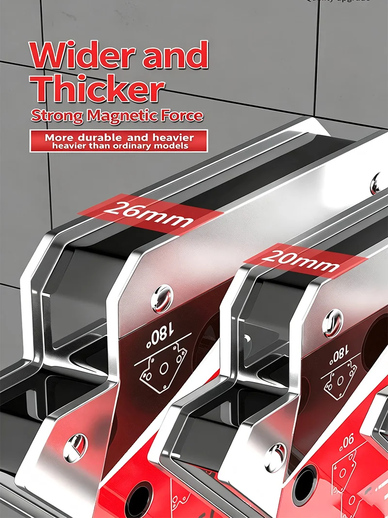 Magnetischer Schweißhalter 25/55/75kg Starker Magnet Schweißer-Positionierer Mehrwinkel-Lokalisator Befestigungswerkzeug Schweißhilfsmagnet für – Detail 5