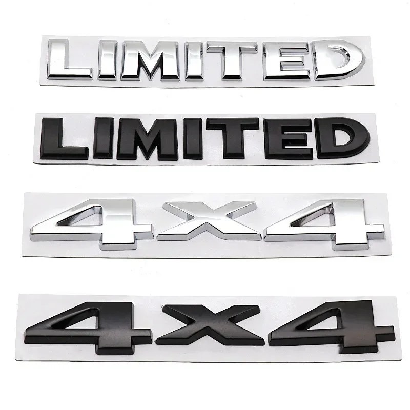 3D Metal Car Trunk Badge Stickers For Jeep 4X4 Limited Letters Emblem Logo Grand Cherokee Overland Compass Wrangler Accessories