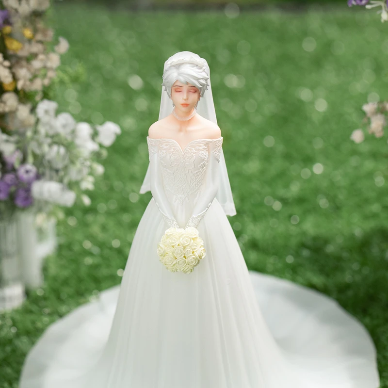 【Presale】Original Incarnation Anime Figurine Ran Bing Action Figurals Wedding Dress Character Sculpture Collectible Model Gift