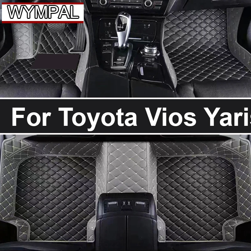 For Toyota Vios Yaris 2022 2021 2020 2019 2018 2017 2016 2015 2014 Car Floor Mats Interior Accessories Auto Carpets Custom