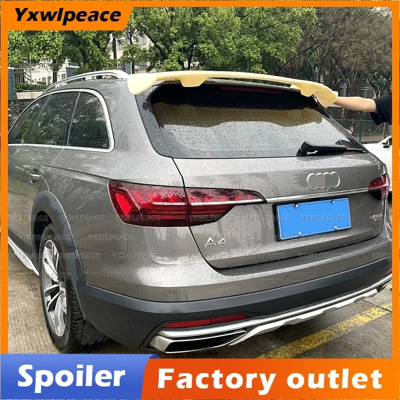 

For Audi A4 B9 Allroad Avant 2017 2018 2019 2020 2021 2022 ABS Plastic Material Rear Trunk Lip Spoiler Wing Body Kit Accessories