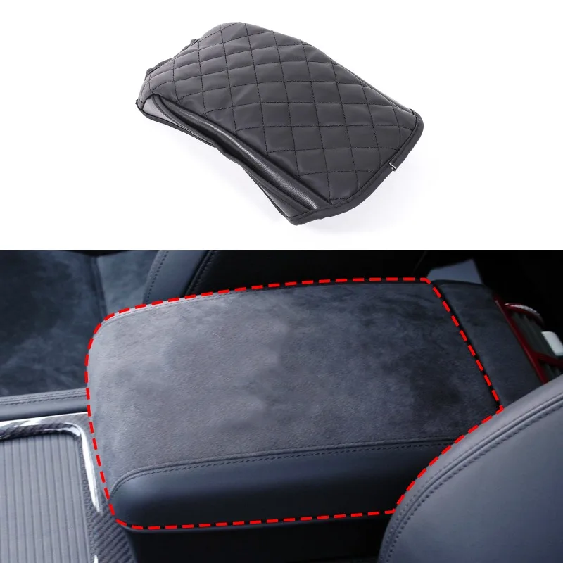 

Leather Center Console Armrest Cover for 2008 Porsche Cayenne Auto Interior Accessories