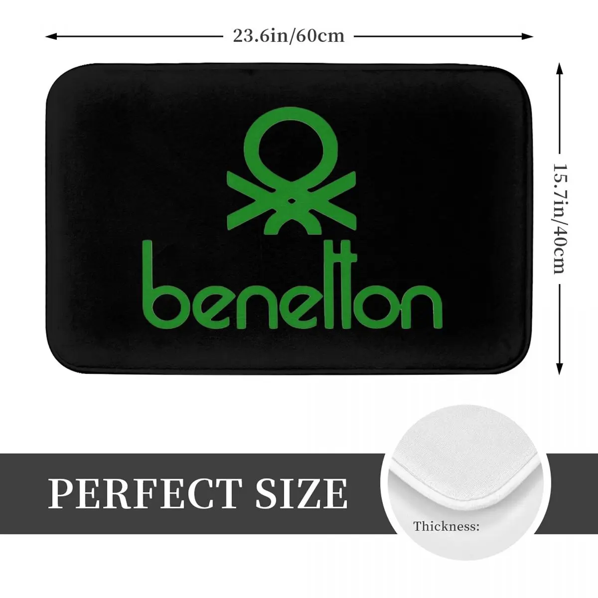 United Colors Of Benetton Anti-slip Doormat Floor Mat Water oil proof Carpet Rug for Kitchen Entrance Home Bedroom Footpad Mats