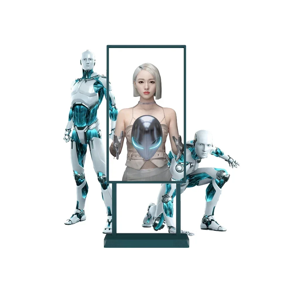 RAYBO OLED HD Transparent Screen 55inch indoor digital Android 4K display Window Facing High Brightness advertising equipment image 2