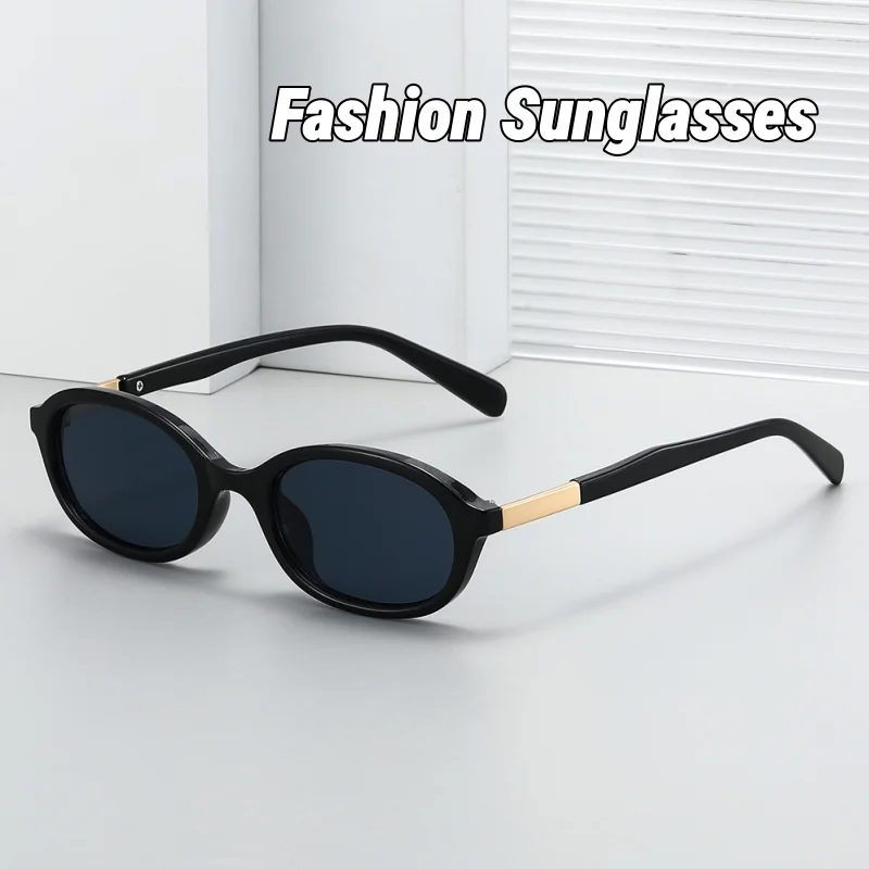 

2026 New Vintage Oval Sunglasses Minimalist Fashion and Versatile Small-Frame UV-Protective Sun Glasses UV400 Shades Eyewear