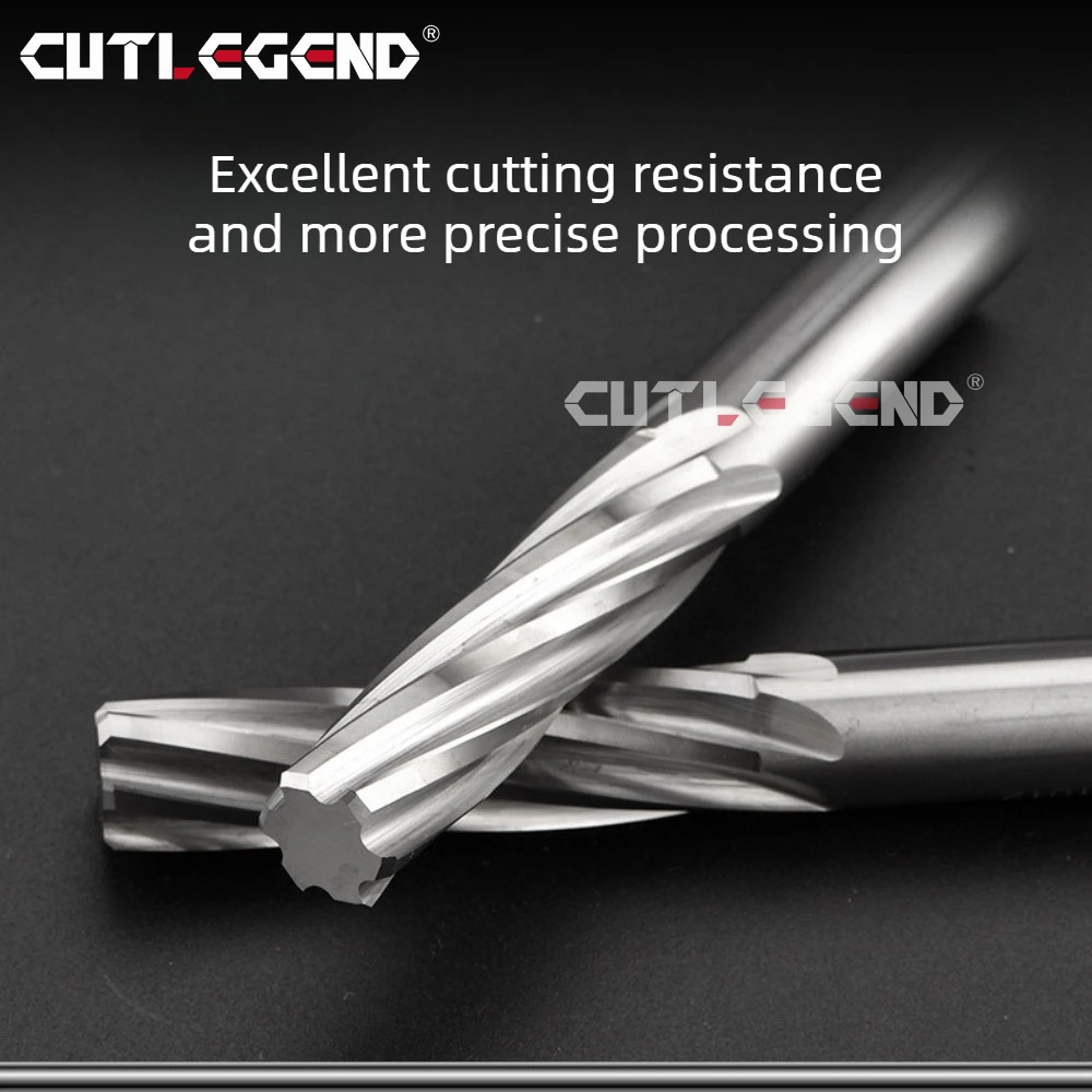 CUTLEGEND Hartmetall-Maschinenreibahle 1.91-3.19 Zwei Dezimalstellen Spiralförmige Nuten Unbeschichtet Toleranz Spannfutter Metallschneider CNC – Detail 5